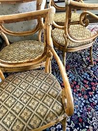 RATTAN DINNING CHAIRS ~ SET OF 4