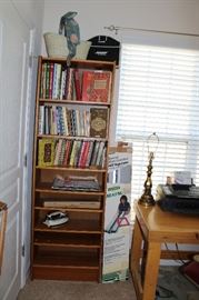 Bookcase and books