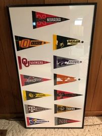 Framed Big XII Conference Pendants