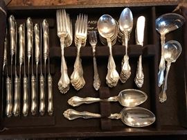 Sterling Silver Westmorland George and Martha Flatware Set