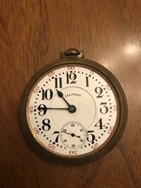 1925 Illinois Pocket Watch - Missing Crystal Face