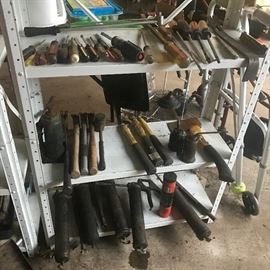 All size screwdrivers, hammers, grease guns