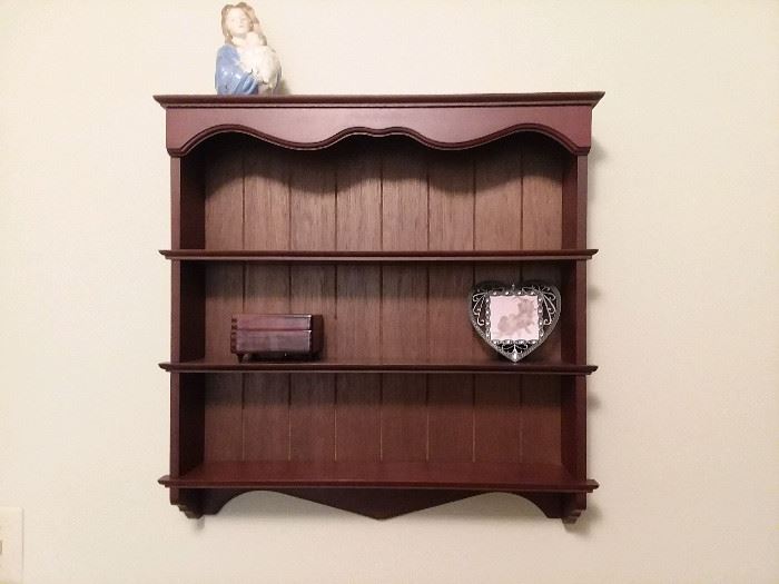 Attractive Wall Mounted Display Shelf with Bead Board Backing