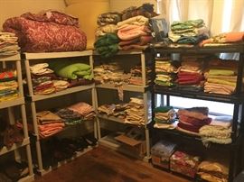 linens  yup- we have some :)- some vintage  and more 