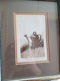 William Coombs "Watering Can"
Pencil signed etching