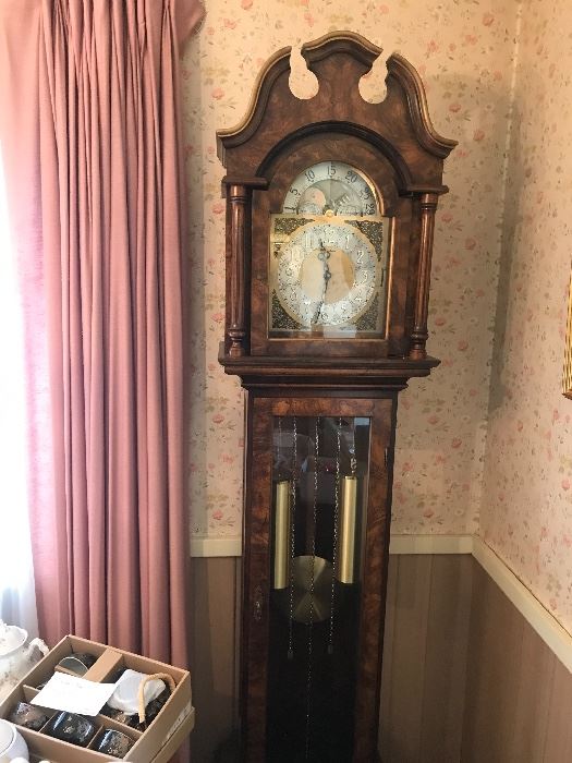 Herschede Grandfather Clock Working Condition Nice