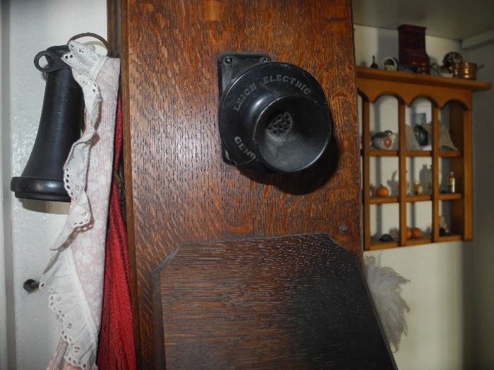 This antique phone has "regular" phone inside