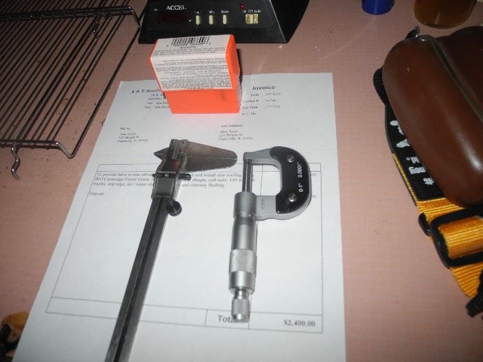 Caliper and other tools