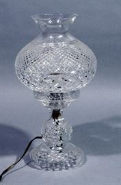 Waterford Crystal Inishman Cut Crystal Table Lamp, 14"H