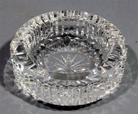Waterford 5" Cut Crystal Ashtray / Ash Tray with Original Box