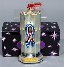 Christopher Radko "Heroes All" World Trade Center 9/11 Twin Towers Christmas Ornament with Box