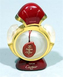 Vintage Panthere de Cartier Parfum De Toilette 50ml 1.6 fl oz Empty Bottle, Case and Box