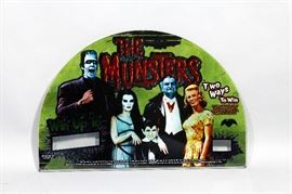 The Munsters Original IGT Casino Slot Machine Glass, 17.5"W x 11.5"H