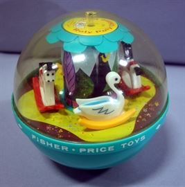 1966 Fisher Price Roly-Poly Chime Ball and Illco Chime Ball