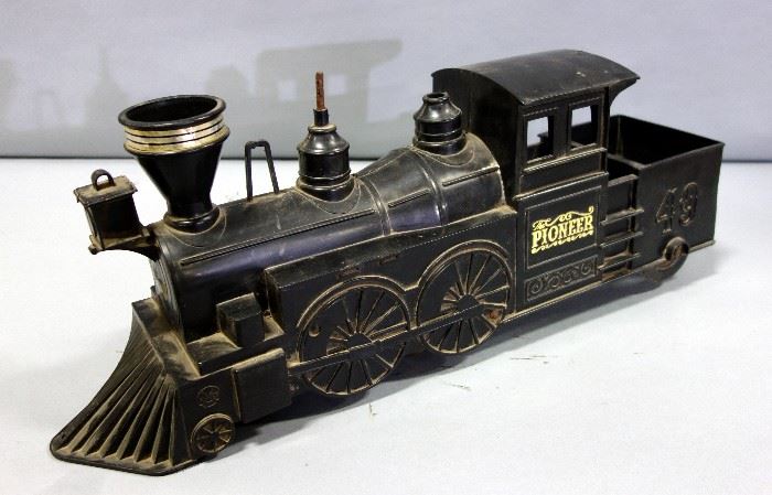 1950's Marx Pioneer #49 Ride-On Plastic Train Engine Toy