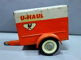 1950's Nylint Tournarocker Construction Dump Truck, and Nylint U-Haul Trailer