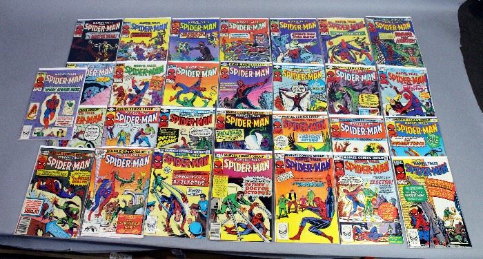 1980's Marvel Comics Spider-Man Marvel Tales Comic Books, Qty 30, #137-166