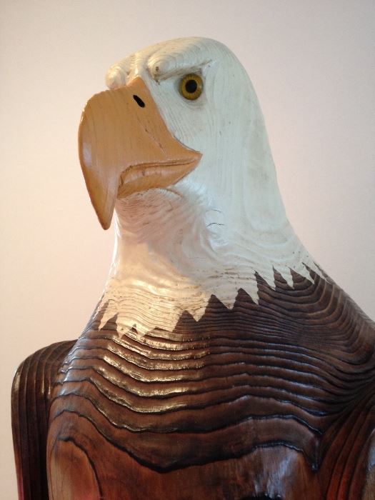 6' tall carved eagle 
$200
