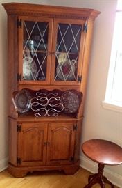 Country pine corner cupboard
$150