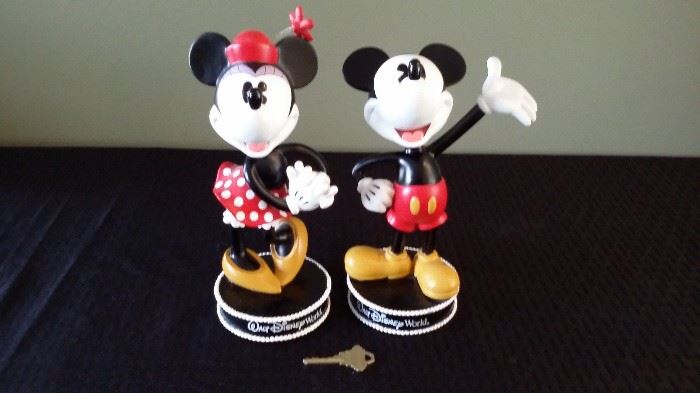 Mickey and Minnie Bobbleheads