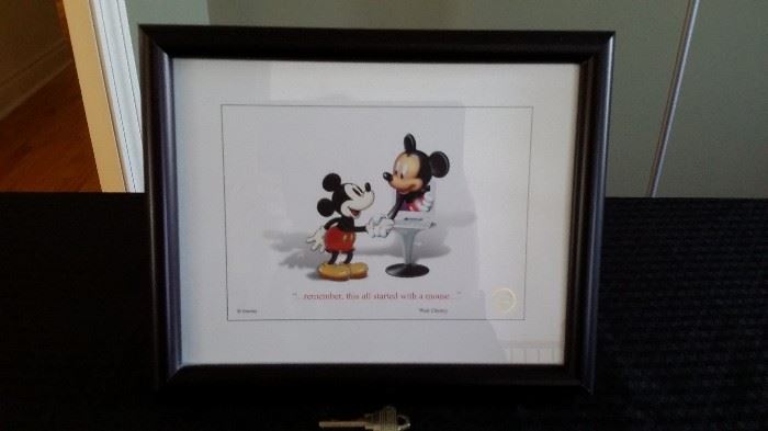 Disney Special Edition Lithograph, 2000. "...remember, this all started with a mouse..."