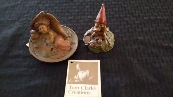 Tom Clark Creations. Signed and COA. "Collette" and "Gnome with Secret"  