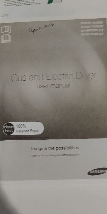 Never Iron again with this Samsung Electric - with transferable warranty through April 2021. This 2016 ENERGY STAR Certified dryer is designed to help you save resources and money. This dryer comes packed with advanced features like Multi-Steam Technology to help combat wrinkles and Eco Dry Technology, which uses up to 25% less energy for every load. 