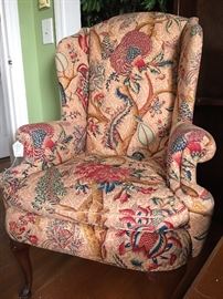 Vintage floral wingback chair-we have 2 of these!