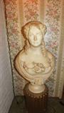 Marble Bust.  Signed "Achille Bianchie" Rome.  Date 1886 31 inches high.
