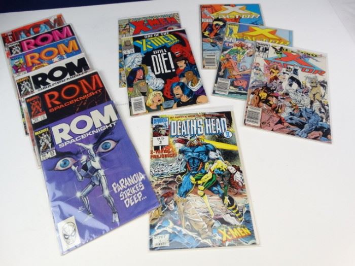 12 Marvel Comics  ROM, XMen,  More