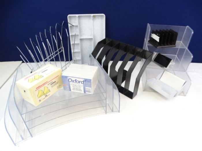 Box of Assorted Office Organizers