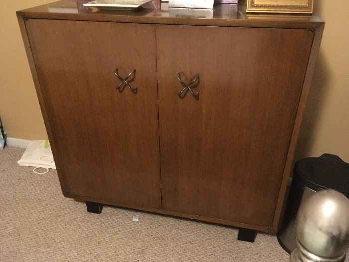 vintage Herman Miller cabinet with interior drawers...