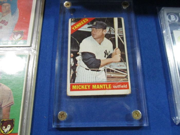 Mickey Mantle 1966 baseball card