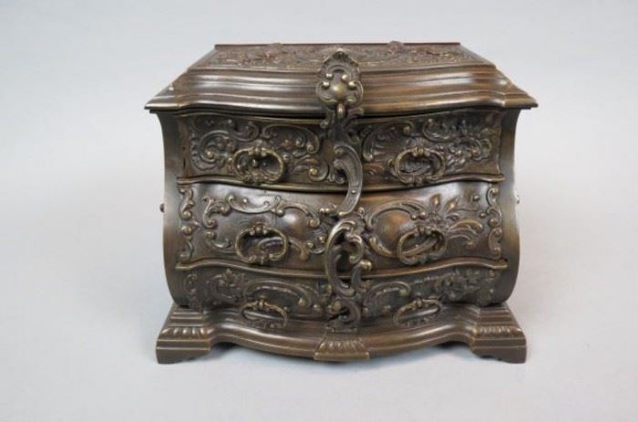 Bronze jewelry casket