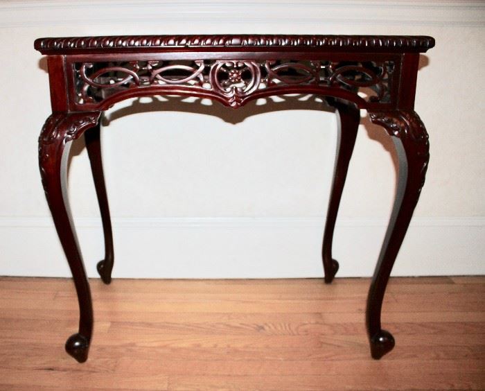 carved decorator table