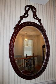 Largo oval carved mirror