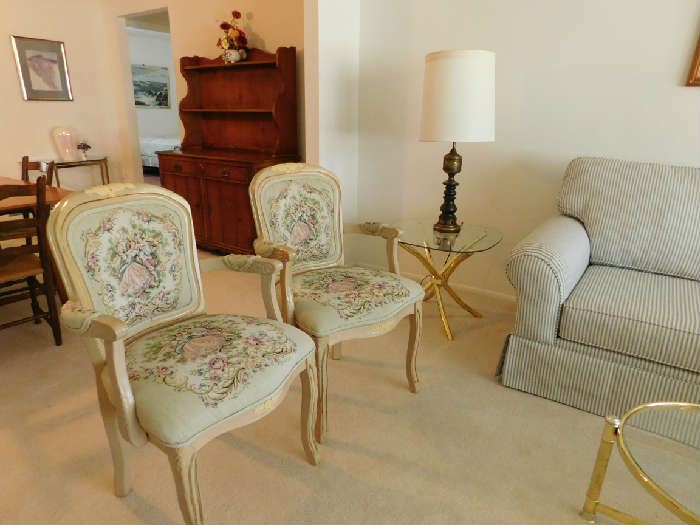 accent chairs with French Motif