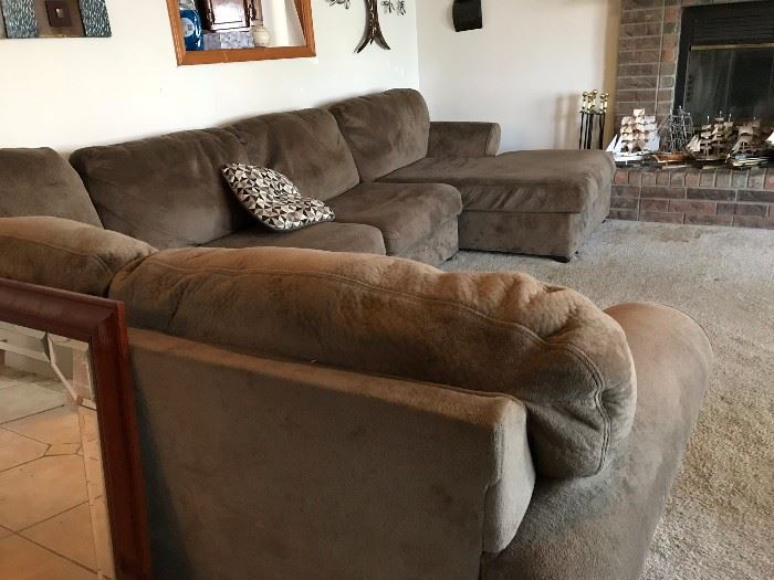 Light Brown Sectional Couch