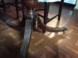 Repair of dining room table leg