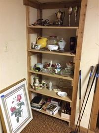 Coffee jar,yellow ball pitcher, decorative stuff