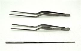 Lathbury Cotton Applicators, Nickle-Silver Alloy, Triangular Tips, Qty 37, Lucae Ear Forceps, Bayonet, Serr Tip, 5.75", Qty 27 And More
