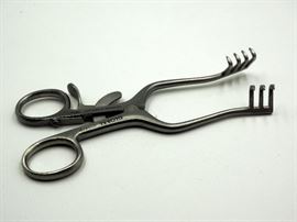 Weitlaner Retractor, 3x4 Prongs, Sharp, 5.5", Qty 10