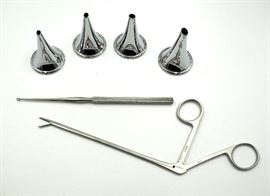 Farrior Ear Specula, 3mm x 4mm ID, Angle 29 Deg, Qty 21, Farrior Ear Specula, 4mm x 5mm I D, Angled 20 Deg, Qty 22, More