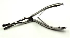 Jansen-Struycken Septum Forceps, Double Action, Light Model, 3.5x19mm Jaw, 7-1/8", Qty 9
