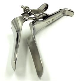 Graves Open Side Vaginal Speculum, Medium, Ratchet Lock, 4x1-5/16", Qty 13