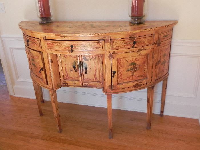 Antique hand painted and distressed. Orig. $2200.00