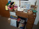 Sewing, knitting, fabric.