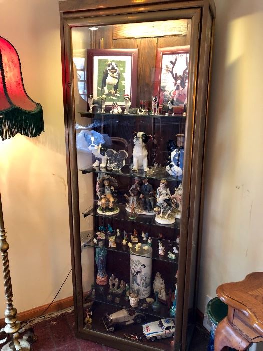 Antique Curio PACKED With Figurines, Collectibles & MORE