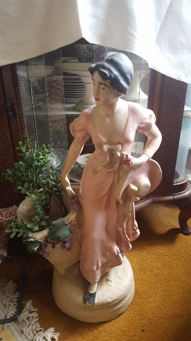TALL ANTIQUE STATUE $60 OR BEST OFFER