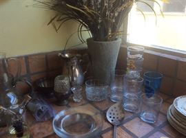 Glass and kitchen items